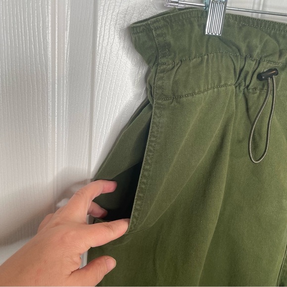 Urban Outfitters Terra Paperbag Ultra High Waisted Pants Y2K Grunge in Green L - Picture 6 of 12